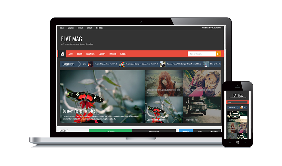 Miễn phí chia sẻ template FlatMag trị giá 21$