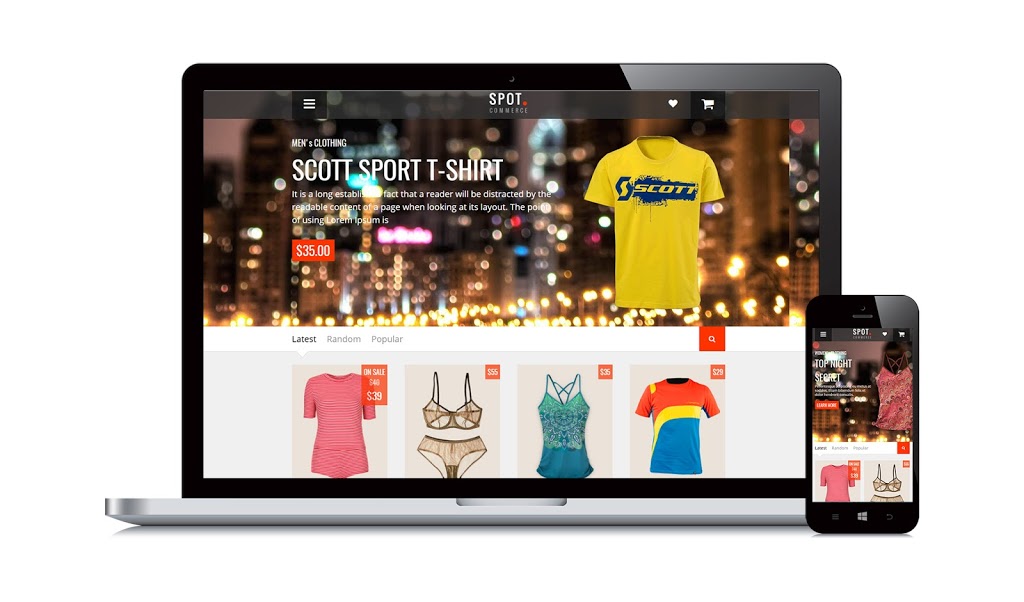 Template Blogspot – SpotCommerce Shopping (Updated 7-2017)