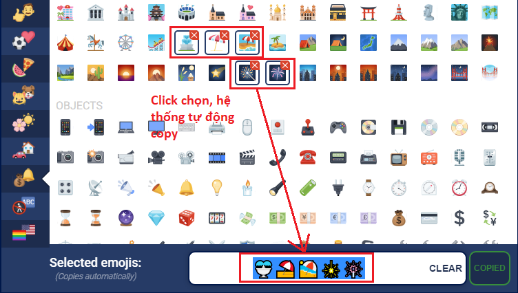 Chọn icon Facebook