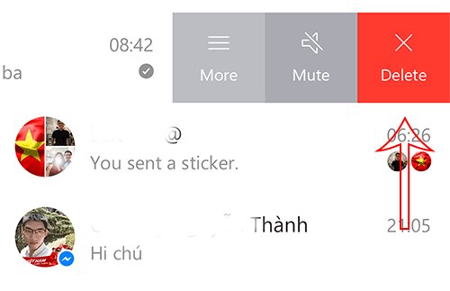 Cách xóa tin nhắn trên Messenger